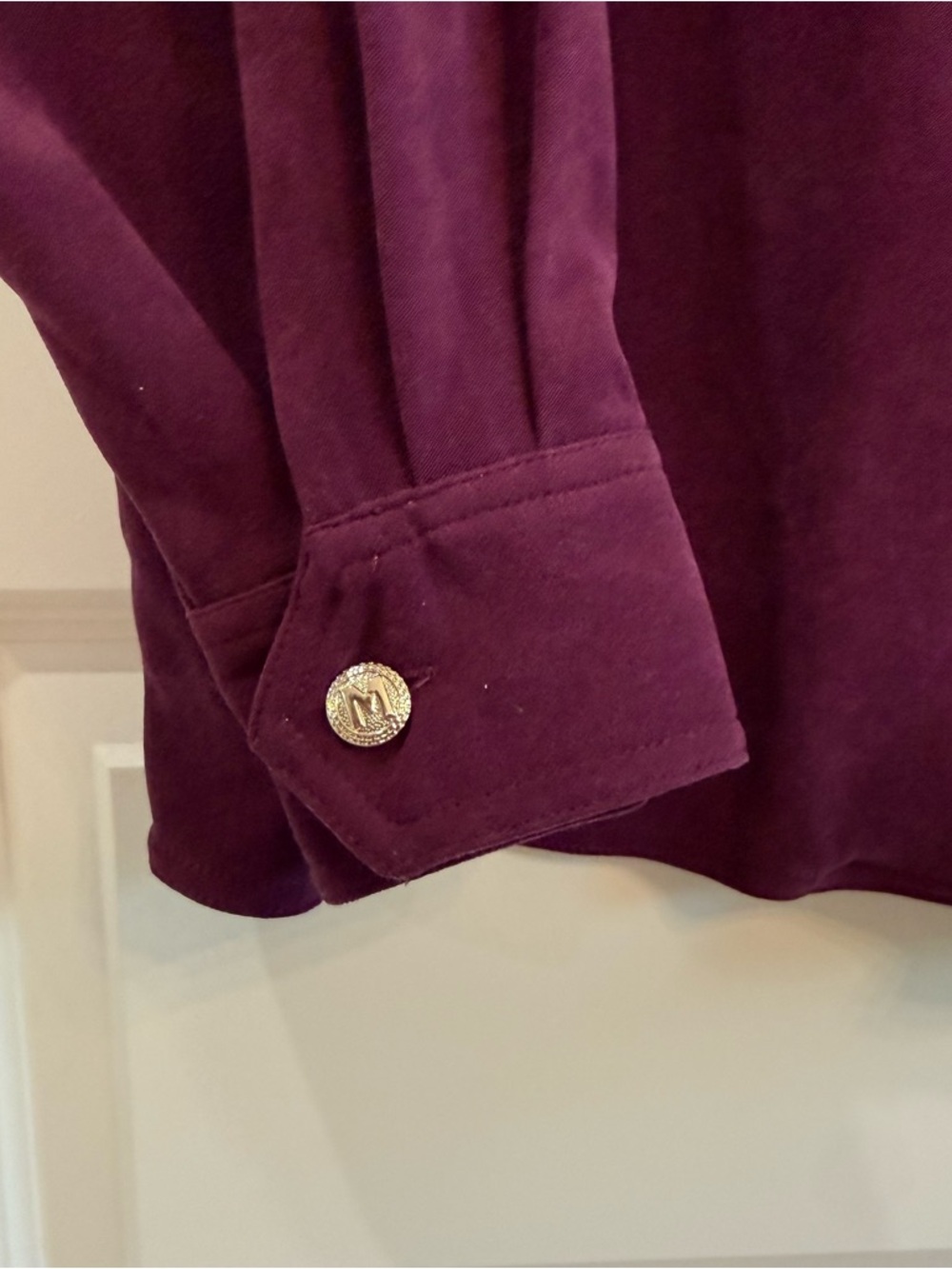 Bob Mackie Wearable Art Purple Faux Suede Phoenix Jacket Boho Glam Vintage L - Picture 5 of 10